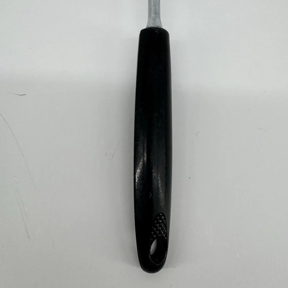 Vintage Ecko Chromium Plated Slotted Serving Spoon USA Retro Kitchen Cooking